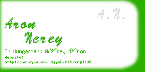 aron nerey business card